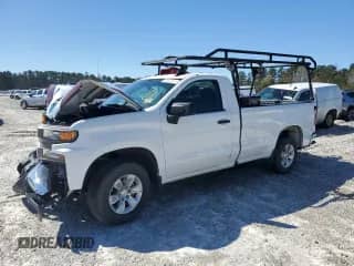 2021 Chevrolet Silverado 1500 Work Truck with VIN 3GCNWAEK3MG392655, listed as a Copart auction lot 46893695 with 87,694 mi miles and Salvage title. Bid and sale history available at DreamBid. Image 1.