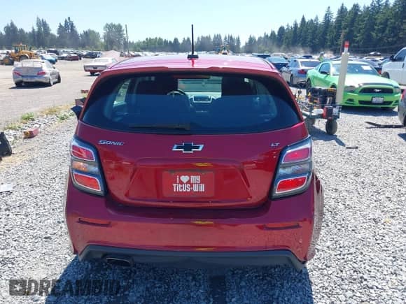 2018 Chevrolet Sonic LT with VIN 1G1JD6SG1J4120415, listed as a IAAI auction lot 42719704 with 96,341 mi miles and . Bid and sale history available at DreamBid. Image 16.