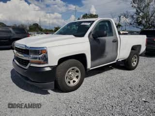 2017 Chevrolet Silverado 1500 Work Truck with VIN 1GCNCNEH4HZ106676, listed as a Copart auction lot 67821515 with 89,652 mi miles and Salvage title. Bid and sale history available at DreamBid. Image 1.