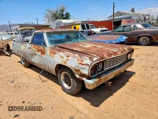 1964 Chevrolet El Camino с VIN 45680L117420, выставлен на аукционе Copart как лот 70899745 с пробегом 25 238 миль миль и Чистый • Clean title. История ставок и продаж доступна на DreamBid. Изображение 1.