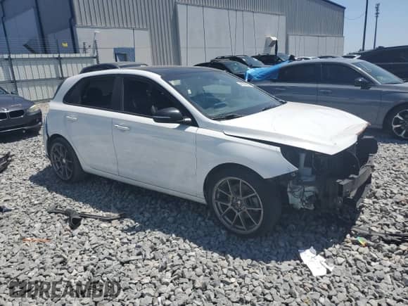 2020 Hyundai Elantra N Line z VIN KMHH55LC7LU139266, wystawiony jako Copart lot #49279955 z przebiegiem 70 688 mil mil oraz Szkoda całkowita • Salvage title. Historia ofert i sprzedaży dostępna na DreamBid. Obrazek 4.