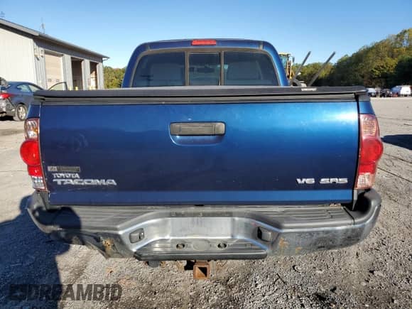 2008 Toyota Tacoma with VIN 5TELU42N18Z569596, listed as a Copart auction lot 82549595 with 183,196 mi miles and Salvage title. Bid and sale history available at DreamBid. Image 6.