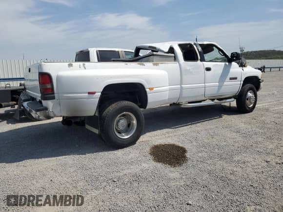 1997 Dodge 3500 with VIN 3B7MF33D5VM597294, listed as a Copart auction lot 52848155 with 293,326 mi miles and Salvage title. Bid and sale history available at DreamBid. Image 3.