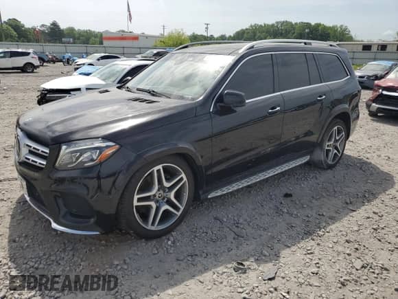 2017 Mercedes-Benz GLS 550 with VIN 4JGDF7DE6HA971780, listed as a Copart auction lot 54227855 with 160,671 mi miles and Clean title. Bid and sale history available at DreamBid. Image 1.