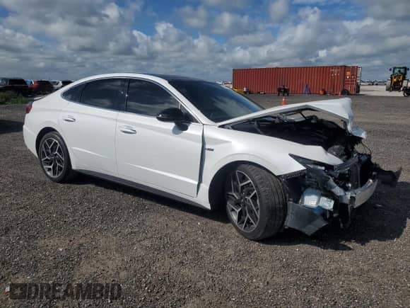 2022 Hyundai Sonata N Line с VIN 5NPEK4JC6NH146882, выставлен на аукционе Copart как лот 84705045 с пробегом 45 792 миль миль и На запчасти • Non repairable. История ставок и продаж доступна на DreamBid. Изображение 4.