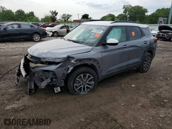 2022 Chevrolet TrailBlazer ACTIV с VIN KL79MVSL8NB063369, выставлен на аукционе Copart как лот 61153295 с пробегом 95 722 миль миль и Списание • Salvage title. История ставок и продаж доступна на DreamBid. Изображение 1.