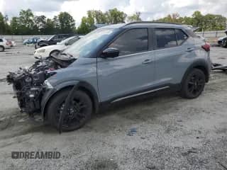 2024 Nissan Kicks SR with VIN 3N1CP5DV5RL562734, listed as a Copart auction lot 68355295 with 4,447 mi miles and Salvage title. Bid and sale history available at DreamBid. Image 1.
