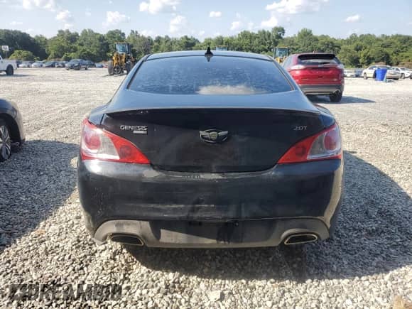 2012 Hyundai Genesis Coupe Premium with VIN KMHHT6KD2CU070587, listed as a Copart auction lot 69243485 with 184,978 mi miles and Salvage title. Bid and sale history available at DreamBid. Image 6.