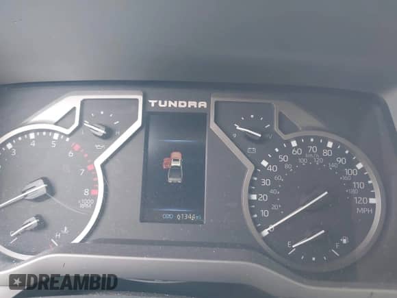 2022 Toyota Tundra SR5 with VIN 5TFLA5DB3NX045791, listed as a IAAI auction lot 42661779 with 61,344 mi miles and . Bid and sale history available at DreamBid. Image 7.