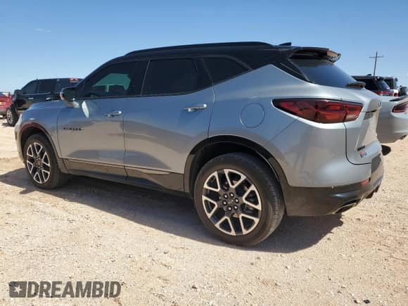 2024 Chevrolet Blazer RS with VIN 3GNKBERS8RS181723, listed as a Copart auction lot 55898855 with 18,349 mi miles and Salvage title. Bid and sale history available at DreamBid. Image 2.