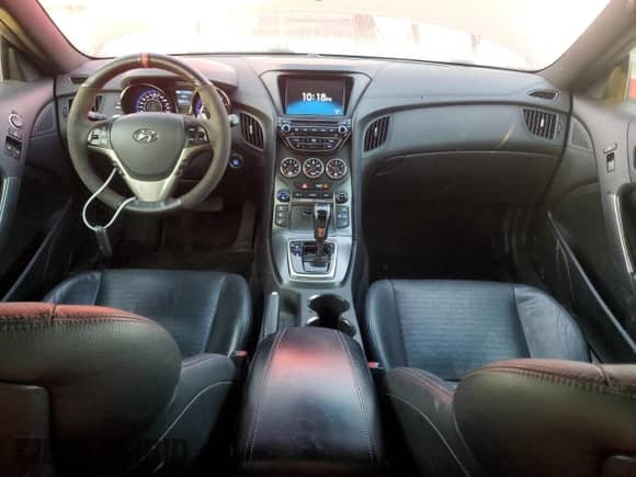 2015 Hyundai Genesis Coupe Ultimate with VIN KMHHU6KJ8FU123977, listed as a Copart auction lot 66304215 with 116,760 mi miles and Salvage title. Bid and sale history available at DreamBid. Image 8.