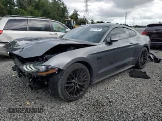 2022 Ford Mustang GT with VIN 1FA6P8CF0N5111779, listed as a Copart auction lot 80331565 with 14,596 mi miles and Salvage title. Bid and sale history available at DreamBid. Image 1.
