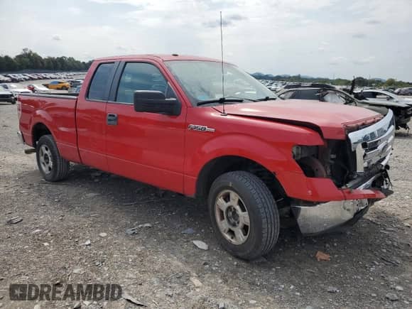2010 Ford F-150 XL with VIN 1FTEX1C87AFC69832, listed as a Copart auction lot 81274675 with 103,595 mi miles and Salvage title. Bid and sale history available at DreamBid. Image 4.