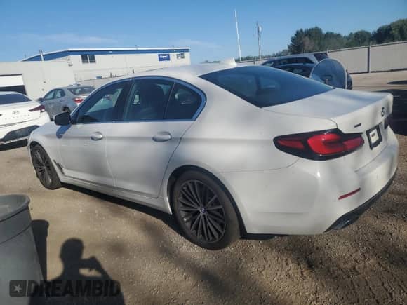2021 BMW 5 Series 530i xDrive with VIN WBA13BJ03MWW92485, listed as a Copart auction lot 71029525 with 37,469 mi miles and Clean title. Bid and sale history available at DreamBid. Image 2.