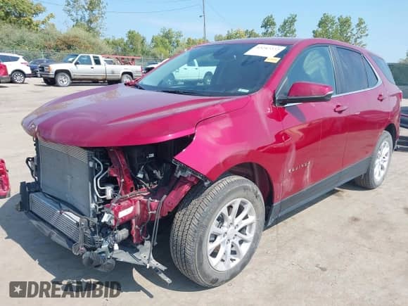 2021 Chevrolet Equinox LT z VIN 3GNAXUEV5ML326078, wystawiony jako IAAI lot #43247222 z przebiegiem 43 183 mil mil oraz . Historia ofert i sprzedaży dostępna na DreamBid. Obrazek 2.