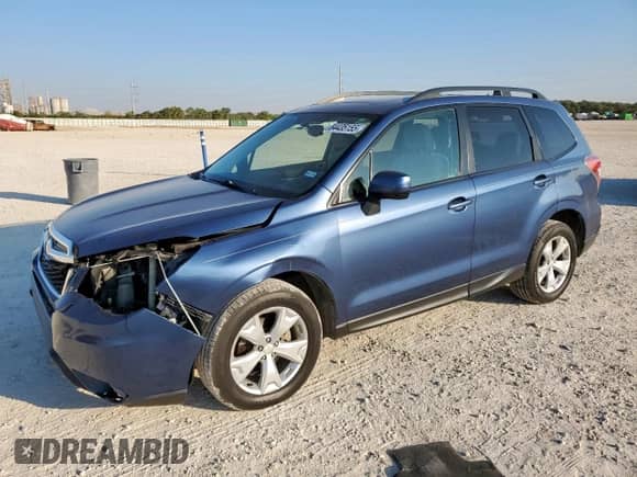 2014 Subaru Forester Premium with VIN JF2SJAEC2EH497268, listed as a Copart auction lot 84435155 with 124,187 mi miles and Salvage title. Bid and sale history available at DreamBid. Image 1.