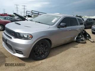 2019 Dodge Durango R/T with VIN 1C4SDJCT6KC663910, listed as a Copart auction lot 63801705 with 55,612 mi miles and Salvage title. Bid and sale history available at DreamBid. Image 1.