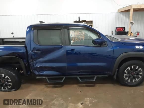 2022 Nissan Frontier SV with VIN 1N6ED1EK4NN608203, listed as a IAAI auction lot 42638809 with 53,061 mi miles and . Bid and sale history available at DreamBid. Image 14.