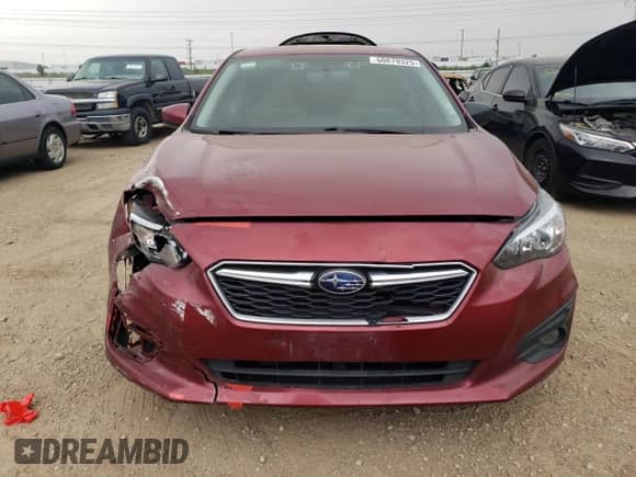 2017 Subaru Impreza Premium with VIN 4S3GKAD68H3623597, listed as a Copart auction lot 60679325 with 182,526 mi miles and Salvage title. Bid and sale history available at DreamBid. Image 5.