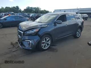 2019 Kia Sorento SX with VIN 5XYPKDA58KG447733, listed as a Copart auction lot 70173195 with 91,645 mi miles and Salvage title. Bid and sale history available at DreamBid. Image 1.