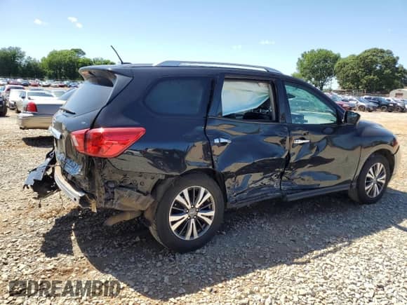 2017 Nissan Pathfinder SL with VIN 5N1DR2MN0HC678469, listed as a Copart auction lot 57672275 with 156,111 mi miles and Salvage title. Bid and sale history available at DreamBid. Image 3.