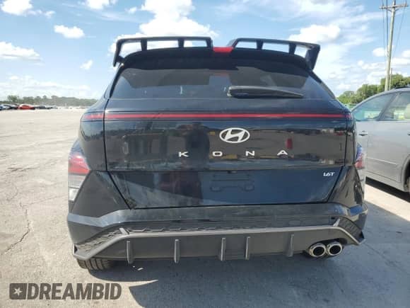 2024 Hyundai Kona N Line with VIN KM8HA3A35RU086501, listed as a Copart auction lot 66331095 with 45,183 mi miles and Salvage title. Bid and sale history available at DreamBid. Image 6.