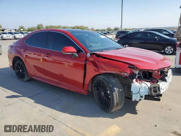 2022 Toyota Camry XSE with VIN 4T1K61AK1NU071765, listed as a Copart auction lot 78432024 with 12,038 mi miles and Salvage title. Bid and sale history available at DreamBid. Image 4.