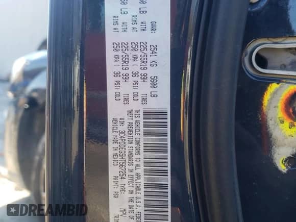 2017 Dodge Journey GT with VIN 3C4PDDEG5HT567254, listed as a Copart auction lot 84418404 with 125,081 mi miles and Salvage title. Bid and sale history available at DreamBid. Image 13.