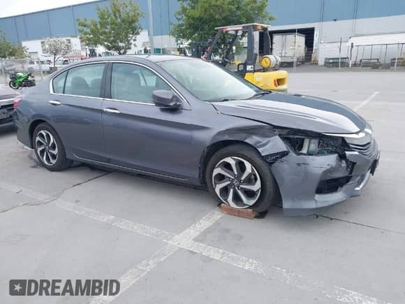 2017 Honda Accord EX-L with VIN 1HGCR3F09HA027703, listed as a IAAI auction lot 41912393 with 76,127 mi miles and . Bid and sale history available at DreamBid. Image 1.