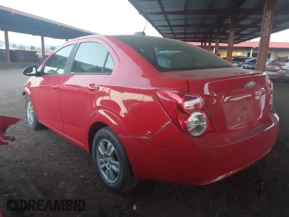 2016 Chevrolet Sonic LS with VIN 1G1JA5SH9G4158186, listed as a IAAI auction lot 43365623 with 108,955 mi miles and . Bid and sale history available at DreamBid. Image 3.