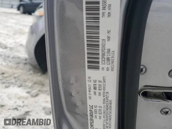 2015 Dodge Dart SXT with VIN 1C3CDFBB2FD242118, listed as a Copart auction lot 69846785 with 120,139 mi miles and Salvage title. Bid and sale history available at DreamBid. Image 12.