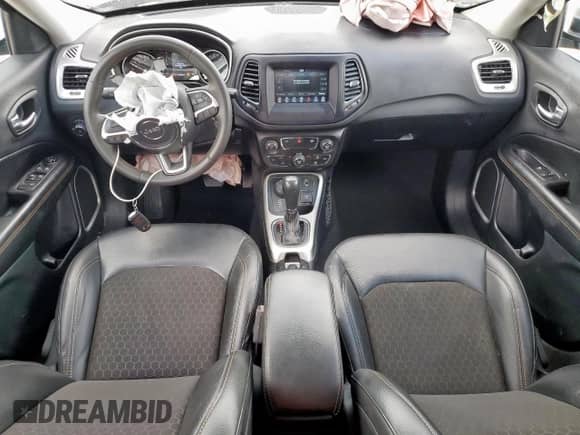 2021 Jeep Compass Latitude with VIN 3C4NJDBBXMT584022, listed as a Copart auction lot 69013615 with 74,898 mi miles and Salvage title. Bid and sale history available at DreamBid. Image 8.