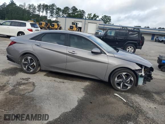 2023 Hyundai Elantra Limited with VIN KMHLN4AJ9PU050746, listed as a Copart auction lot 60459455 with 44,566 mi miles and Salvage title. Bid and sale history available at DreamBid. Image 4.