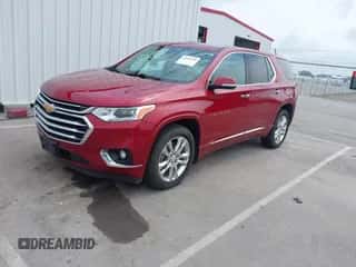 2018 Chevrolet Traverse High Country z VIN 1GNEVKKW8JJ195627, wystawiony jako IAAI lot #42859650 z przebiegiem 126 956 mil mil oraz . Historia ofert i sprzedaży dostępna na DreamBid. Obrazek 2.