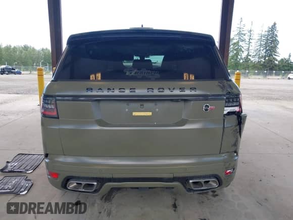 2021 Land Rover Range Rover Sport SVR z VIN SALWZ2RE1MA781663, wystawiony jako IAAI lot #42383778 z przebiegiem Nie podano mil oraz . Historia ofert i sprzedaży dostępna na DreamBid. Obrazek 17.