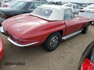1966 Chevrolet Corvette with VIN 194676S115291, listed as a Copart auction lot 76246104 with 38,836 mi miles and Salvage title. Bid and sale history available at DreamBid. Image 3.