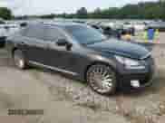 2015 Hyundai Equus Signature with VIN KMHGH4JH6FU092960, listed as a Copart auction lot 58793325 with 59,875 mi miles and Salvage title. Bid and sale history available at DreamBid. Image 4.