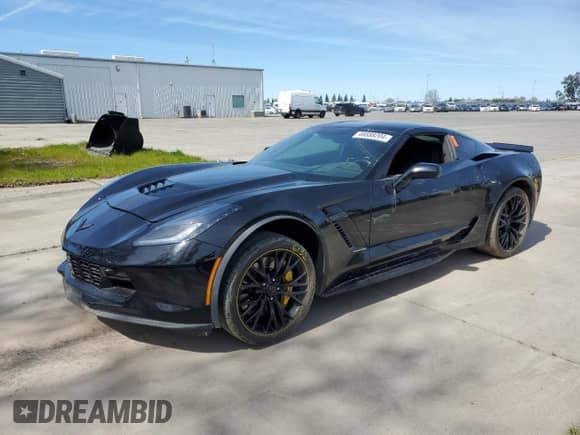 2019 Chevrolet Corvette Z06 3LZ with VIN 1G1YU2D69K5600127, listed as a Copart auction lot 46888204 with Not provided miles and Salvage title. Bid and sale history available at DreamBid. Image 1.