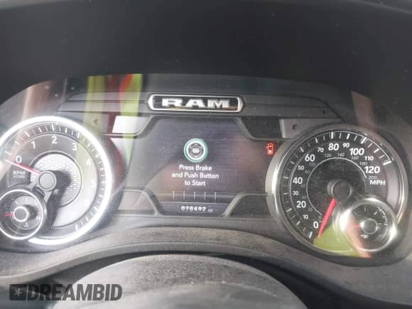 2020 Ram 1500 Big Horn z VIN 1C6RREFTXLN406099, wystawiony jako IAAI lot #42363168 z przebiegiem 78 492 mil mil oraz . Historia ofert i sprzedaży dostępna na DreamBid. Obrazek 7.