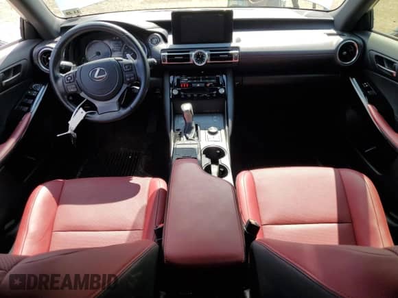 2021 Lexus IS 300 with VIN JTHC81F25M5043518, listed as a Copart auction lot 67741524 with 17,174 mi miles and Salvage title. Bid and sale history available at DreamBid. Image 8.