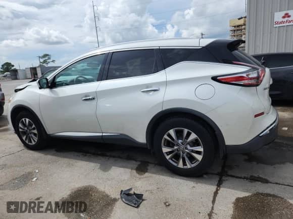 2017 Nissan Murano SV with VIN 5N1AZ2MG9HN121729, listed as a Copart auction lot 83937635 with 137,608 mi miles and Salvage title. Bid and sale history available at DreamBid. Image 2.