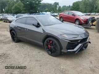 2022 Lamborghini Urus с VIN ZPBUA1ZL1NLA20127, выставлен на аукционе Copart как лот 67639304 с пробегом 4 918 миль миль и Списание • Salvage title. История ставок и продаж доступна на DreamBid. Изображение 4.