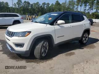 2019 Jeep Compass Limited with VIN 3C4NJDCB1KT596619, listed as a Copart auction lot 81231475 with 82,529 mi miles and Salvage title. Bid and sale history available at DreamBid. Image 1.
