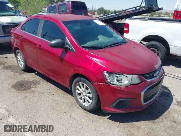 2017 Chevrolet Sonic LT with VIN 1G1JD5SH3H4157883, listed as a IAAI auction lot 43061855 with 159,868 mi miles and . Bid and sale history available at DreamBid. Image 1.