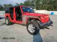 2021 Jeep Wrangler Unlimited 80th Anniversary with VIN 1C4HJXDGXMW507278, listed as a Copart auction lot 81240215 with 39,776 mi miles and Salvage title. Bid and sale history available at DreamBid. Image 4.