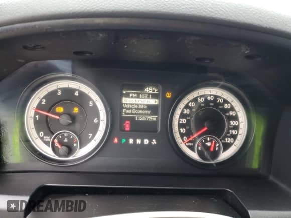 2014 Ram 1500 Tradesman with VIN 1C6RR7FG1ES204657, listed as a Copart auction lot 50946195 with 112,572 mi miles and Salvage title. Bid and sale history available at DreamBid. Image 9.