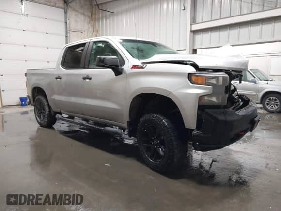 2020 Chevrolet Silverado 1500 Custom Trail Boss with VIN 3GCPYCEF7LG255928, listed as a IAAI auction lot 41109790 with 63,324 mi miles and . Bid and sale history available at DreamBid. Image 1.