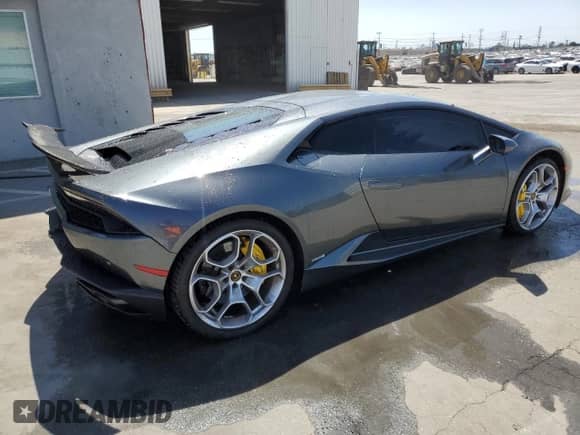 2015 Lamborghini Huracan с VIN ZHWUC1ZF6FLA01371, выставлен на аукционе Copart как лот 58490505 с пробегом 37 434 миль миль и Чистый • Clean title. История ставок и продаж доступна на DreamBid. Изображение 3.