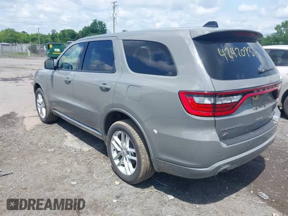 2025 Dodge Durango GT with VIN 1C4RDJDG4SC535889, listed as a IAAI auction lot 42420731 with 2,572 mi miles and . Bid and sale history available at DreamBid. Image 3.