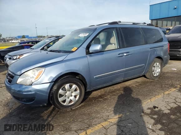 2008 Hyundai Entourage GLS с VIN KNDMC233386047235, выставлен на аукционе Copart как лот 71770355 с пробегом 217 453 миль миль и Чистый • Clean title. История ставок и продаж доступна на DreamBid. Изображение 1.